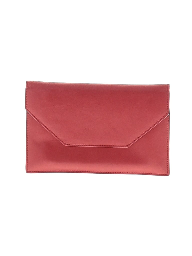 Pre-owned Neiman Marcus Leather Clutch In Red