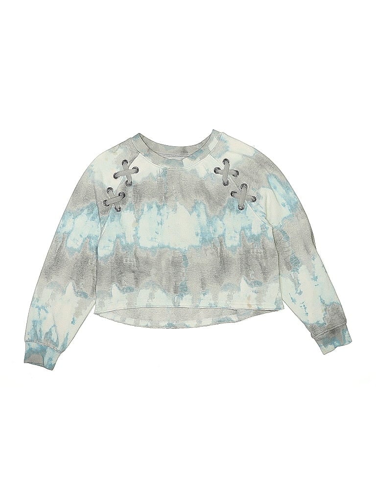 Pre-owned Justice Active Kids' Pullover Sweater In Silver