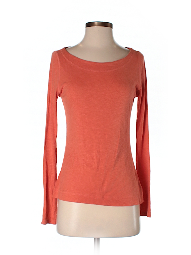 Cynthia Rowley TJX Solid Orange Long Sleeve T-Shirt Size S - 58% off ...