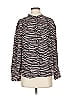 Joie 100% Polyester Animal Print Silver Long Sleeve Blouse Size S - photo 1