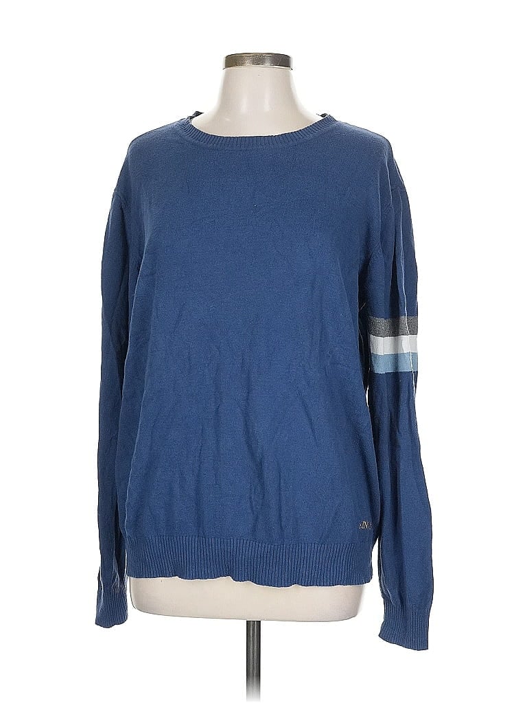 Pre-owned Assorted Brands Pullover Sweater In Blue