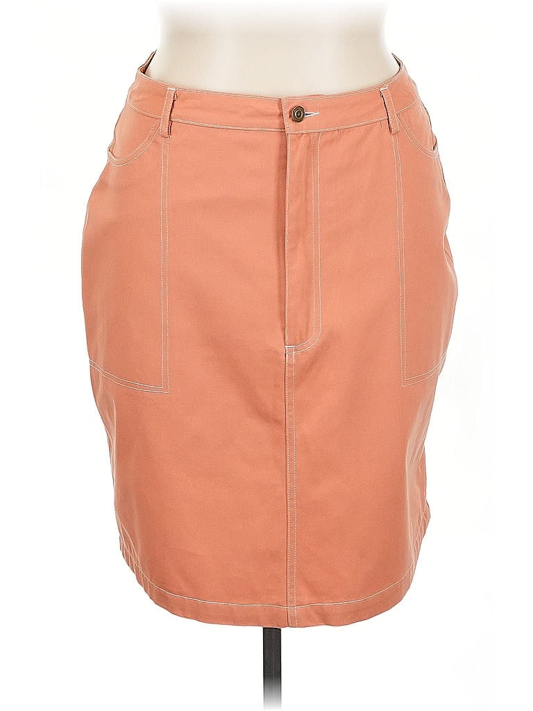 Pre-owned Roolee Casual Skirt In Orange