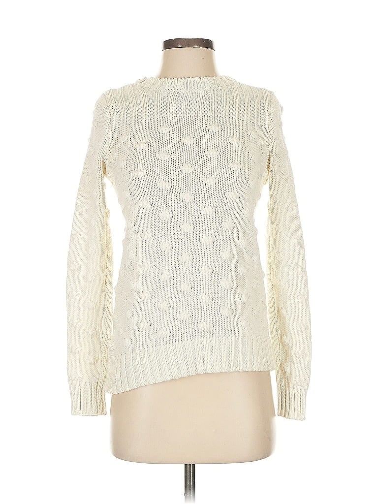 Pre-owned Vince Camuto Pullover Sweater In White
