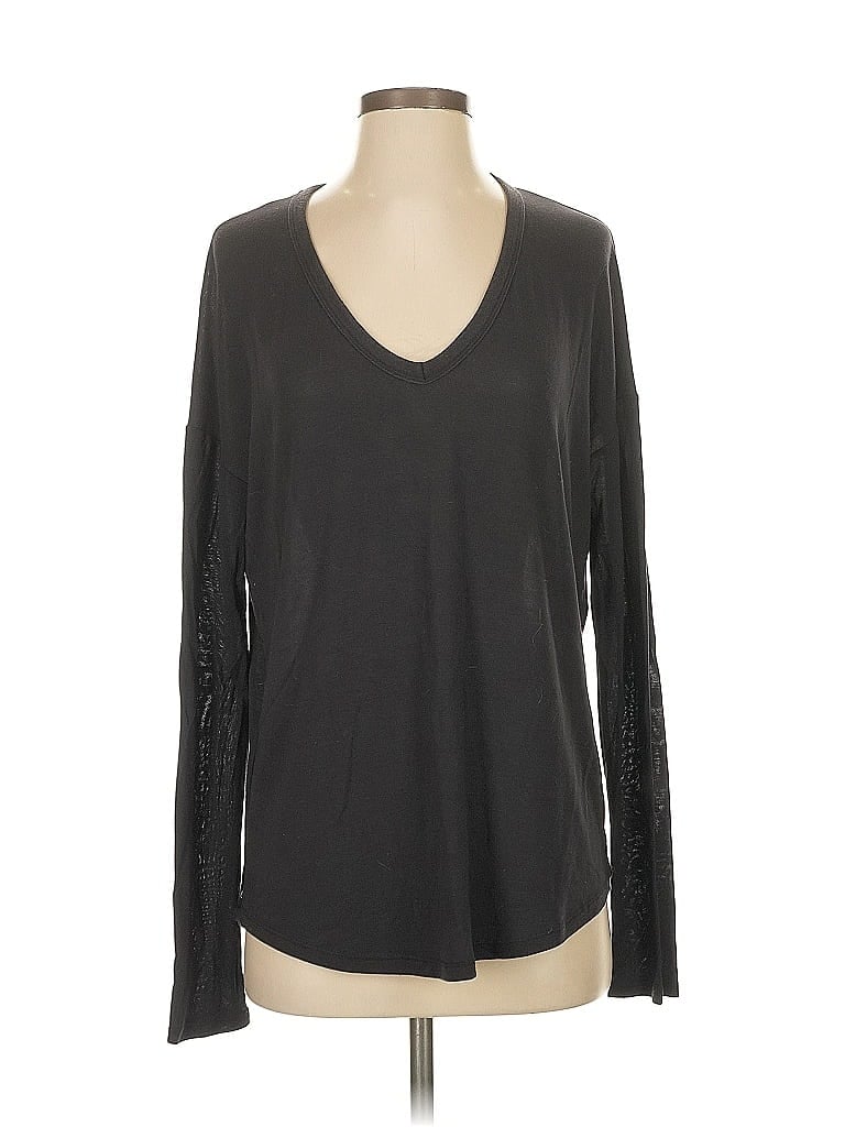 Pre-owned Athleta Long Sleeve T-shirt In Gray