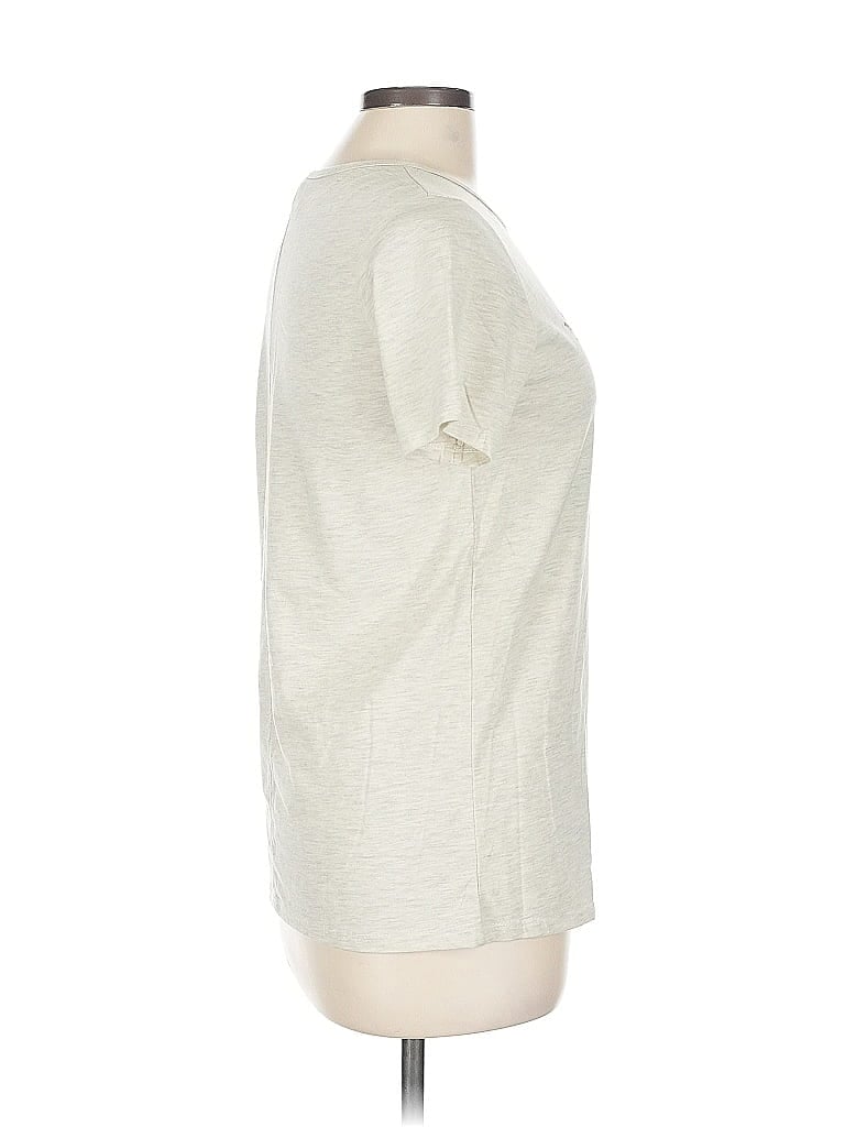 Pre-owned Platinum 3/4 Sleeve T-shirt In White