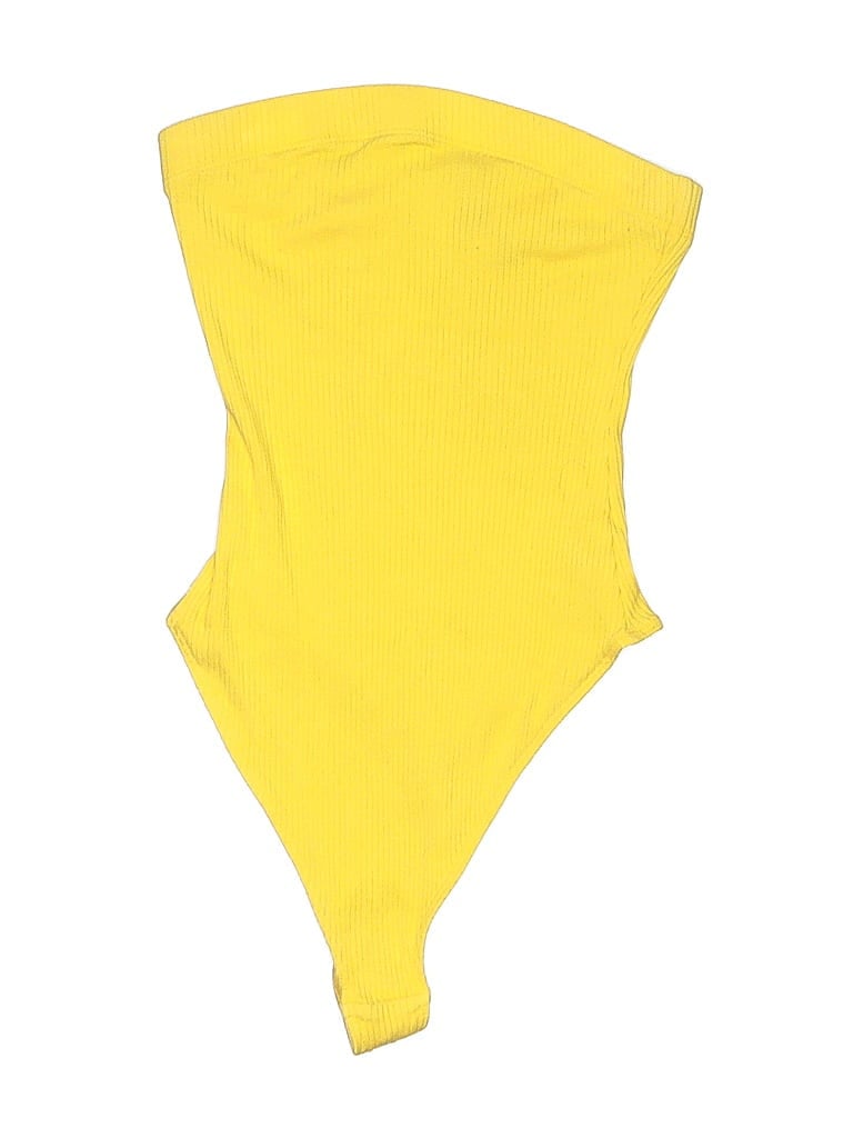 Pre-owned Out From Under Bodysuit In Yellow