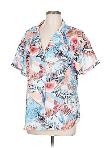 Allegra K Short Sleeve Blouse (view 1)