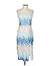 ML Monique Lhuillier Tie-dye Blue Cocktail Dress Size 10 - photo 1