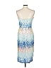 ML Monique Lhuillier Tie-dye Blue Cocktail Dress Size 10 - photo 3