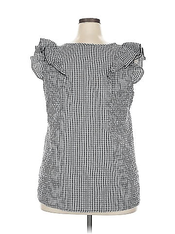 Unbranded 100% Polyester Silver Short Sleeve T-Shirt Size 2X