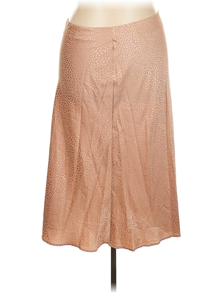 Pre-owned Shein Curve Casual Skirt In Brown
