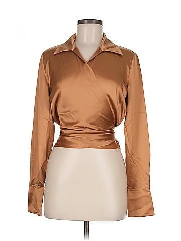 Lafayette 148 New York Long Sleeve Silk Top (view 1)