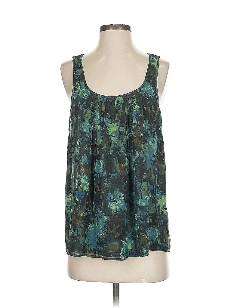 Pre-owned J.crew Factory Store Sleeveless Blouse In Blue