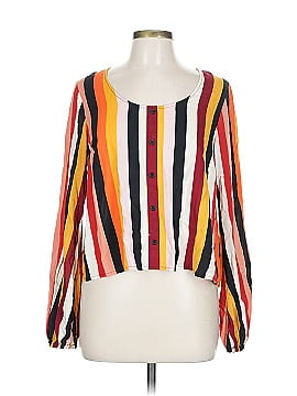 Love, Fire Long Sleeve Blouse