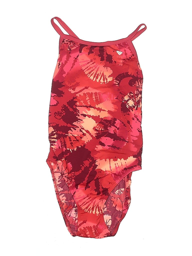 Pre-owned Tyr One Piece Swimsuit In Red