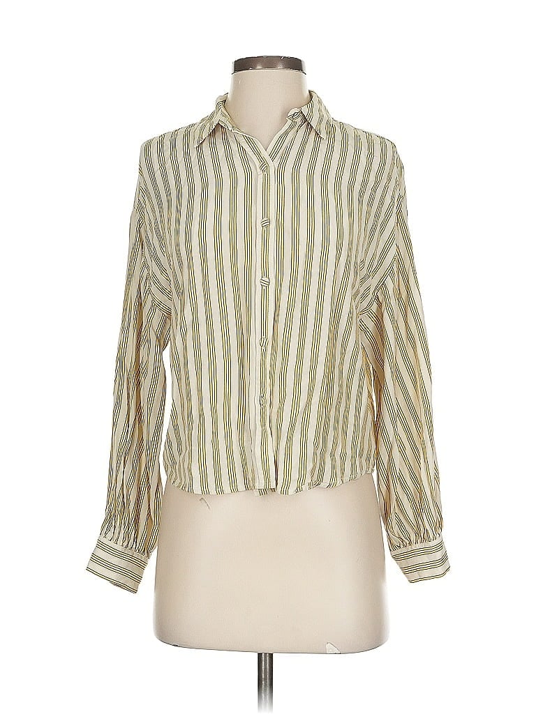 Pre-owned Levi's Long Sleeve Blouse In Gold