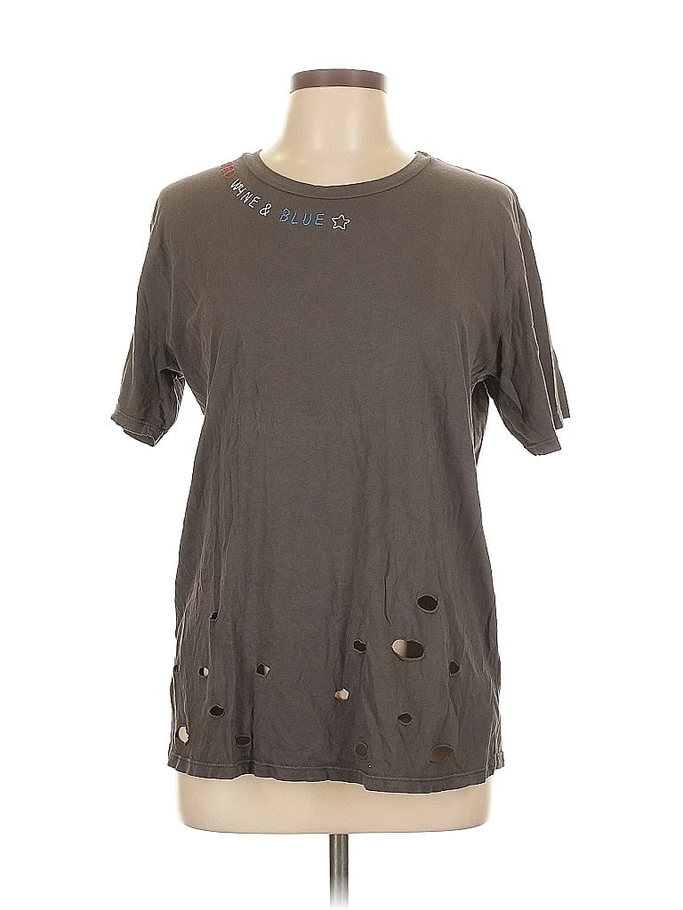Pre-owned Project Social T Short Sleeve T-shirt In Brown