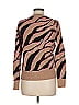 White + Warren 100% Cashmere Animal Print Brown Cashmere Pullover Sweater Size M - photo 2