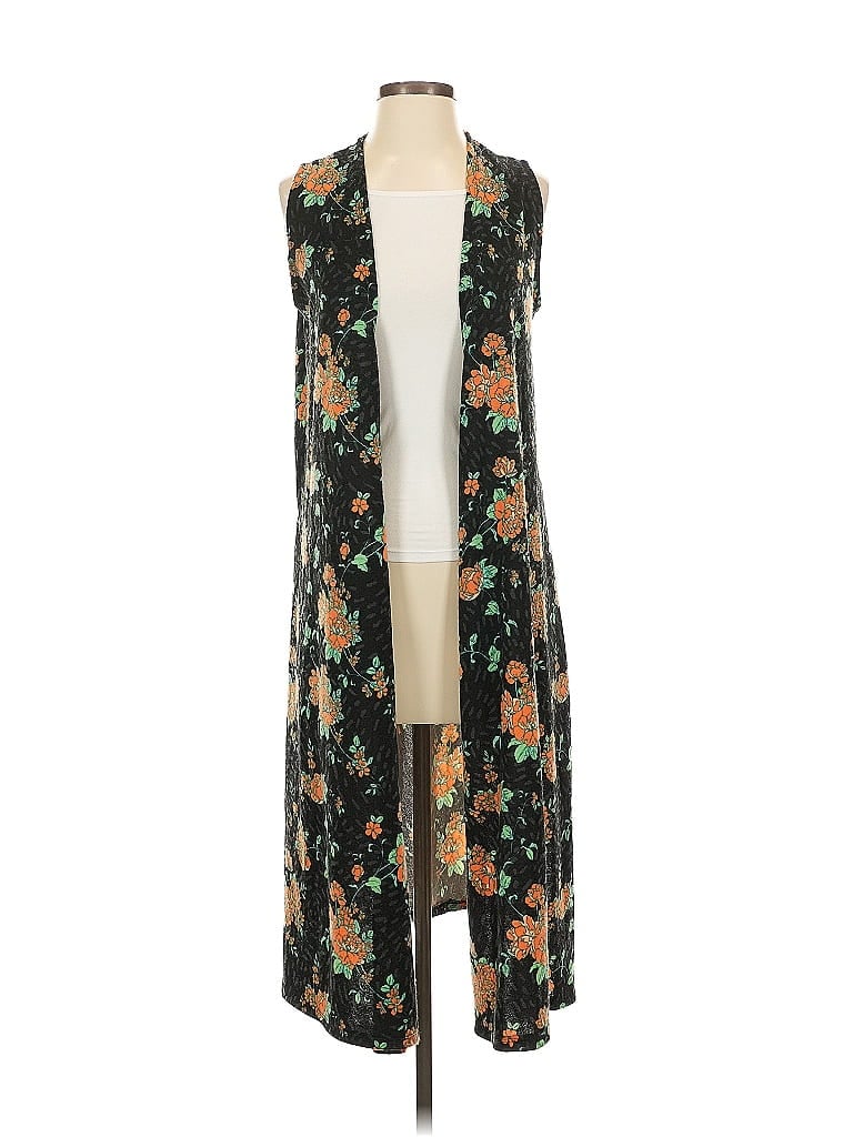 Pre-owned Lularoe Kimono In Black