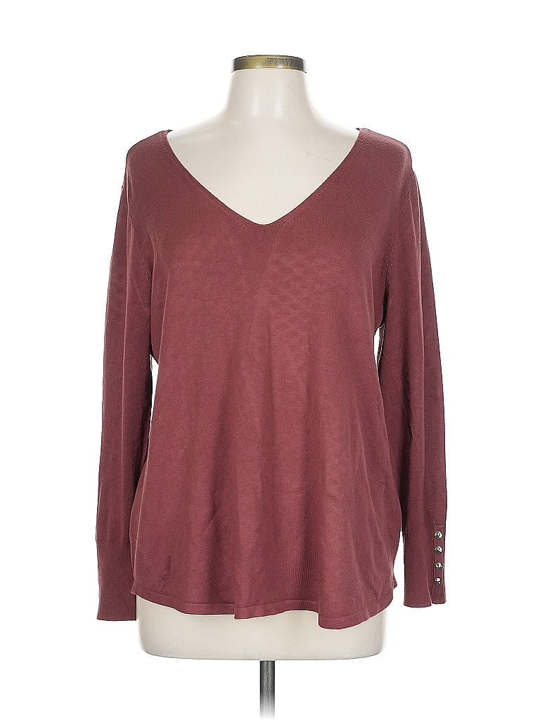 Click to view more detailed imagery on our partner's website Pre-owned Chico's Pullover Sweater In Burgundy