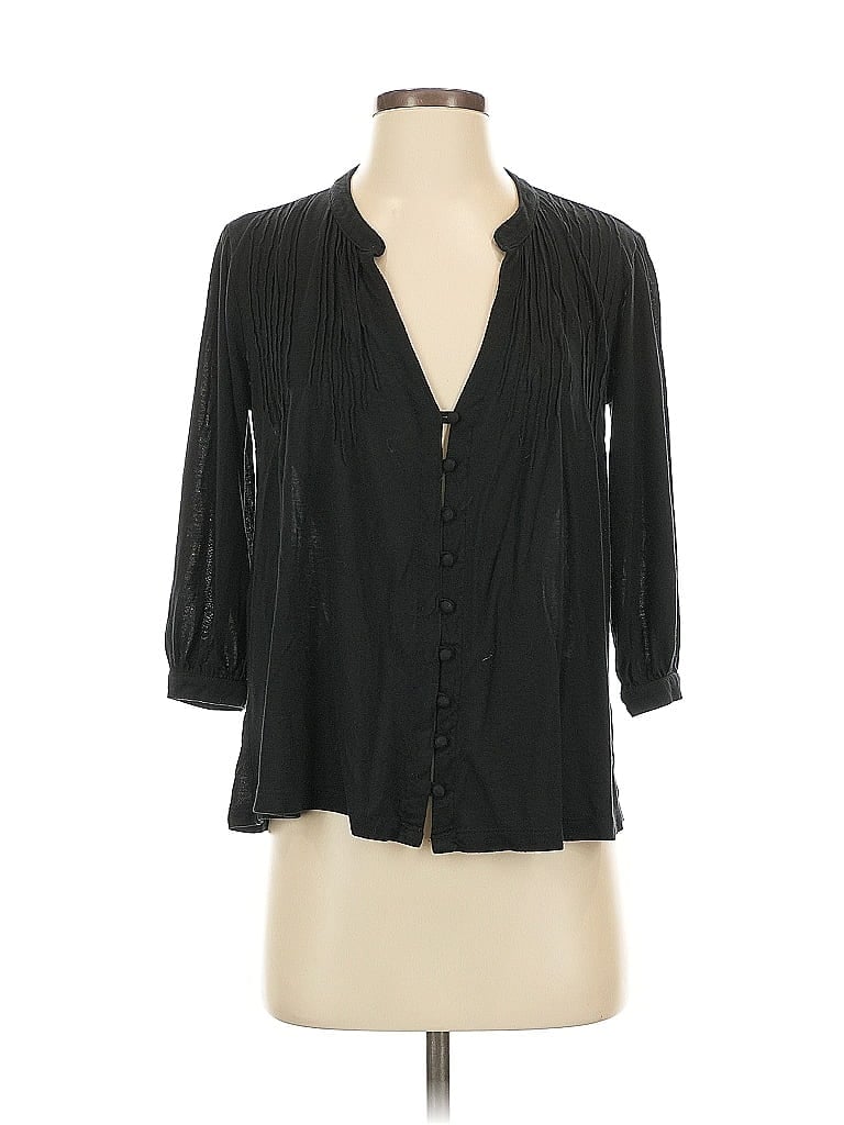 Pre-owned Joie 3/4 Sleeve Blouse In Black