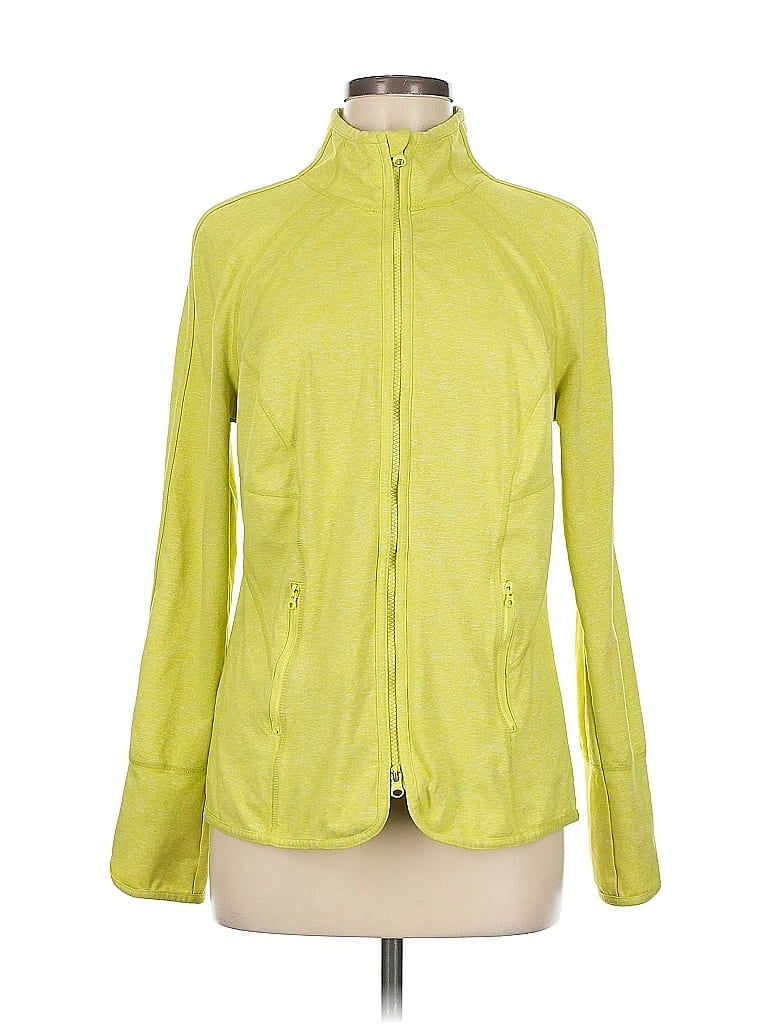 Pre-owned Zella Track Jacket In Yellow