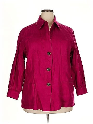 Lafayette 148 New York 3/4 Sleeve Button-Down Shirt (view 1)