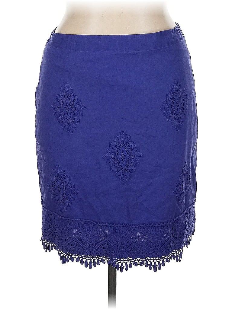 Pre-owned Ann Taylor Loft Outlet Casual Skirt In Purple