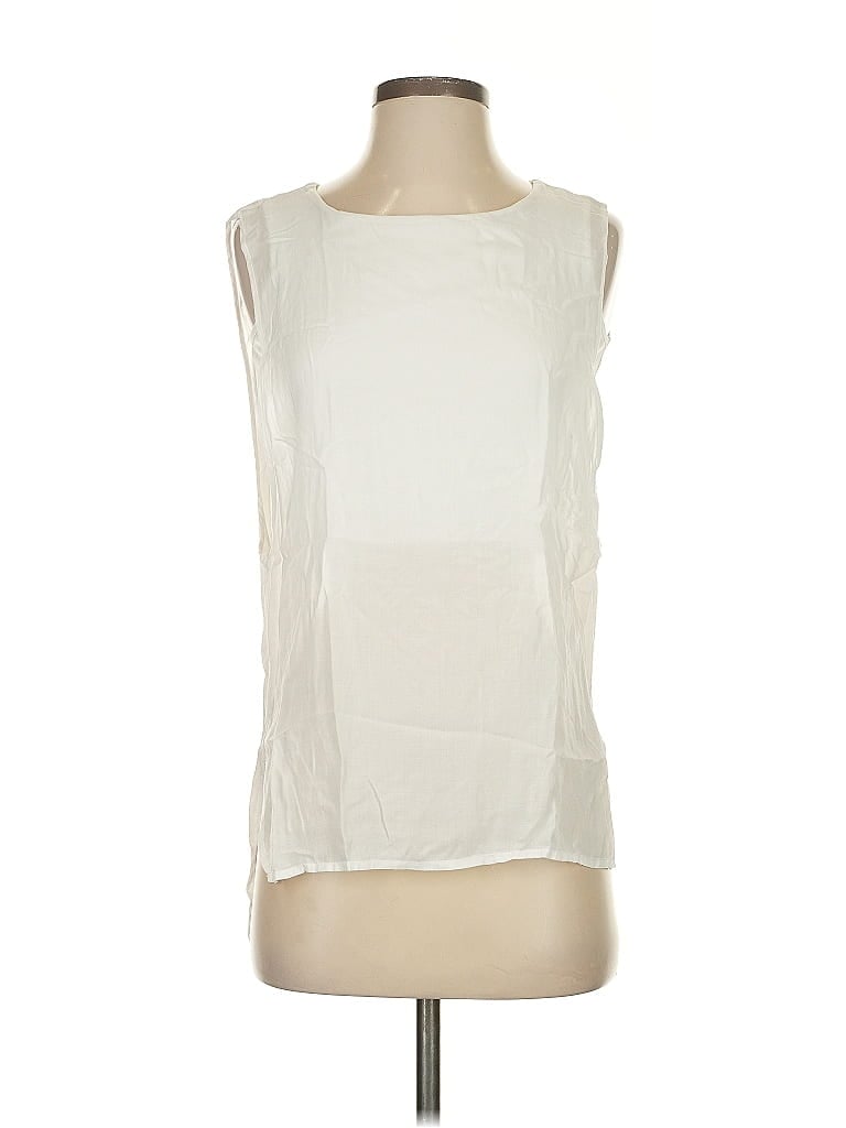 Pre-owned Yfb Sleeveless Blouse In White