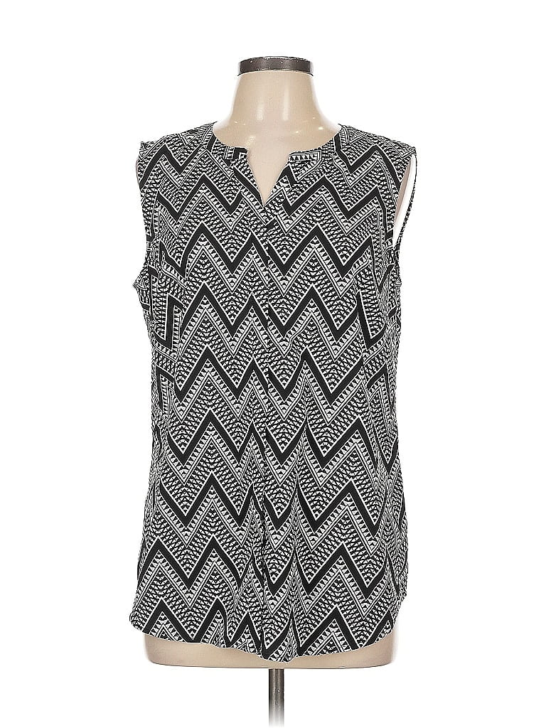 Click to view more detailed imagery on our partner's website Pre-owned Talbots Sleeveless Blouse In Black