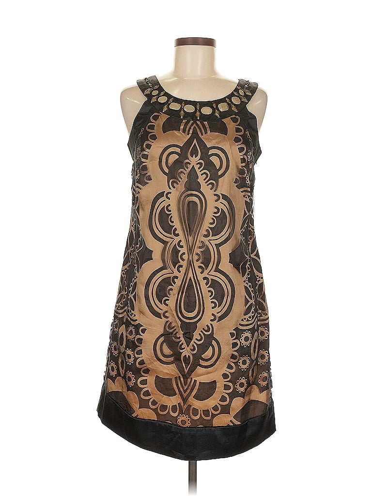 Click to view more detailed imagery on our partner's website Pre-owned Signature By Robbie Bee Cocktail Dress In Brown