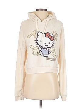 Hello Kitty 100% Polyester Ivory Sweatshirt Size S
