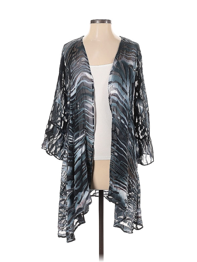 Pre-owned Assorted Brands Kimono In Blue