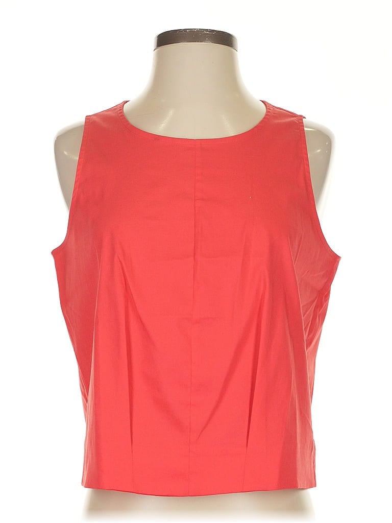 Click to view more detailed imagery on our partner's website Pre-owned Banana Republic Sleeveless T-shirt In Red