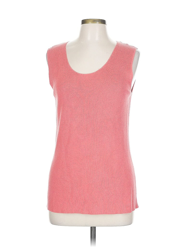 Pre-owned Chico's Sleeveless T-shirt In Pink