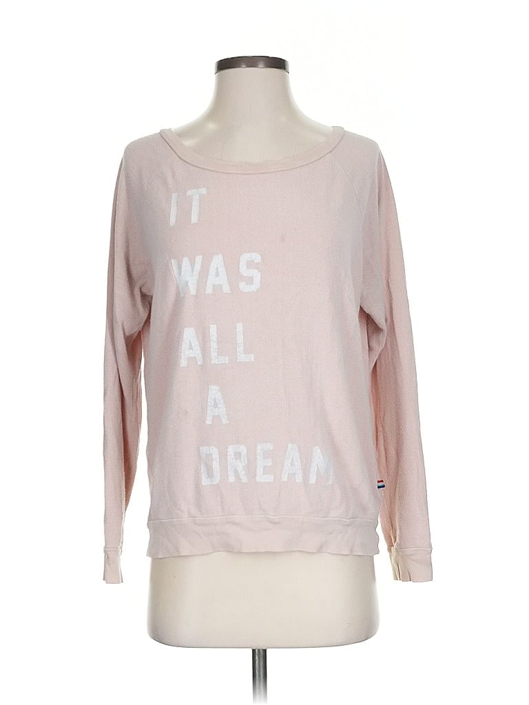 Pre-owned Sol Angeles Pullover Sweater In Pink