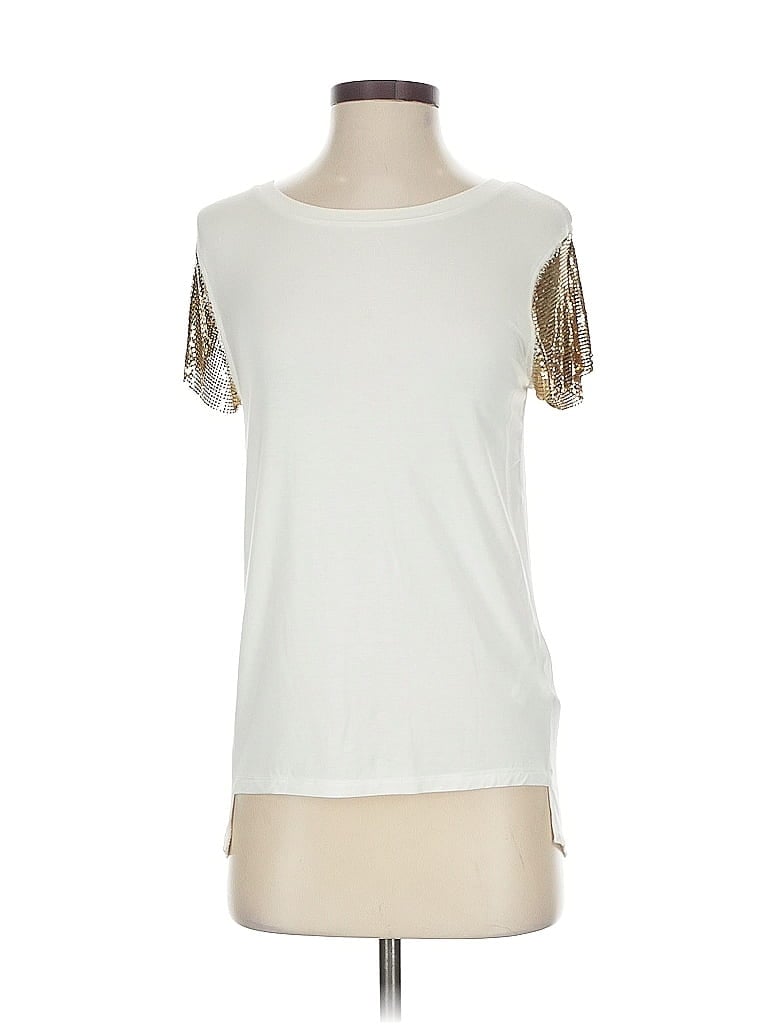 Pre-owned Michael Michael Kors Short Sleeve T-shirt In White