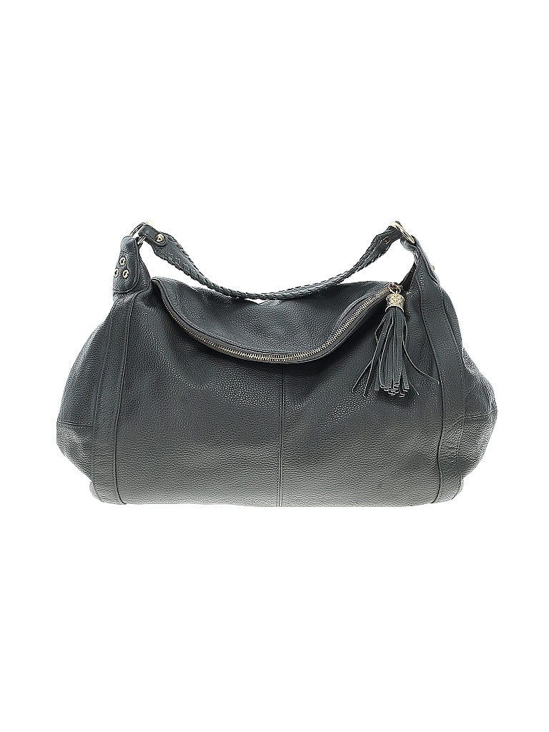 Onna Ehrlich Solid Gray Leather Hobo One size - photo 1