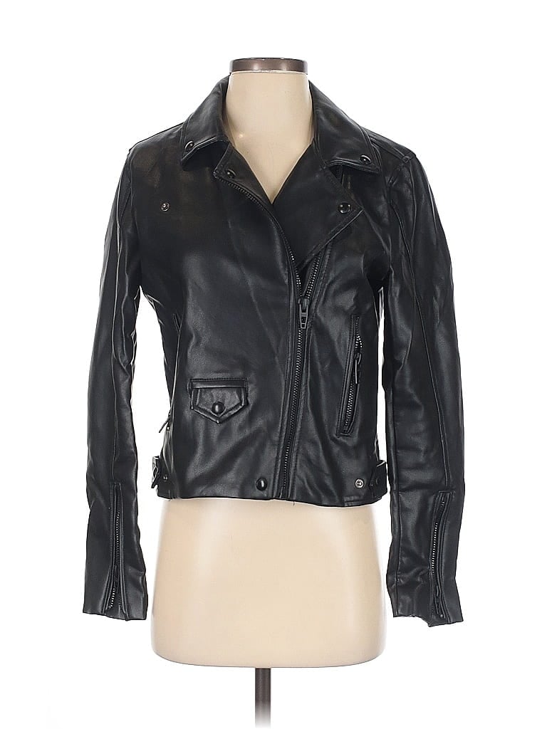 Pre-owned Blanknyc Blank Nyc Leather Jacket In Black