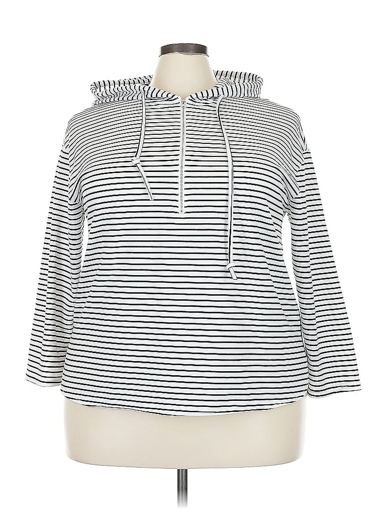 Pre-owned Shein Curve Poncho In White