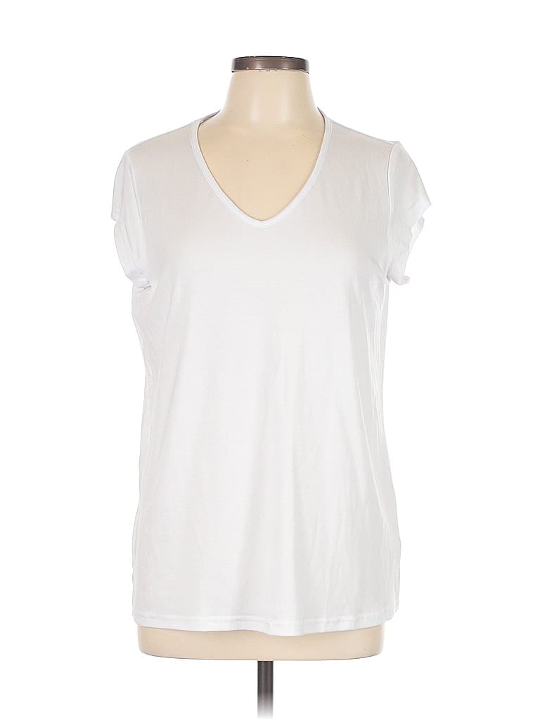 Pre-owned Unbranded Sleeveless T-shirt In White