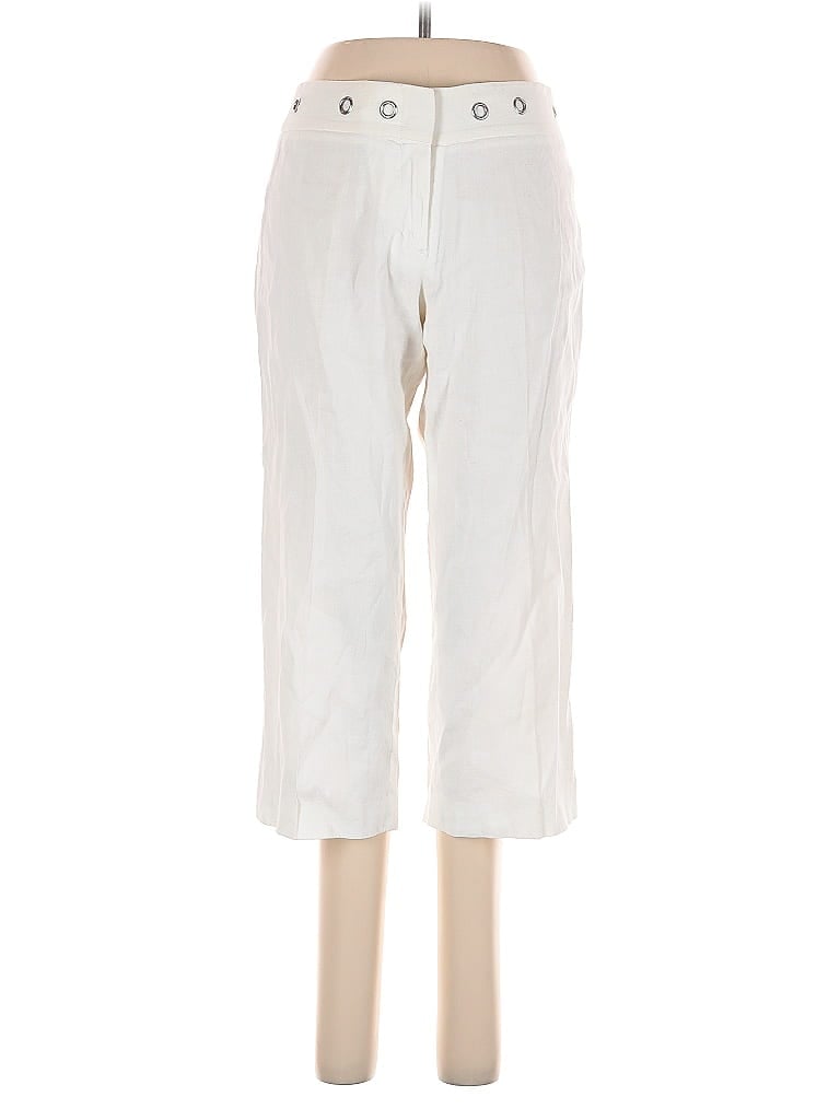 Pre-owned Bcbgmaxazria Linen Pants In White