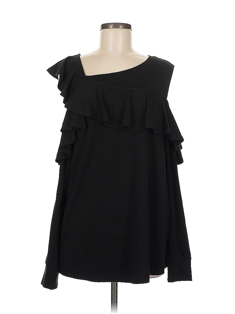 Pre-owned Halogen Sleeveless T-shirt In Black