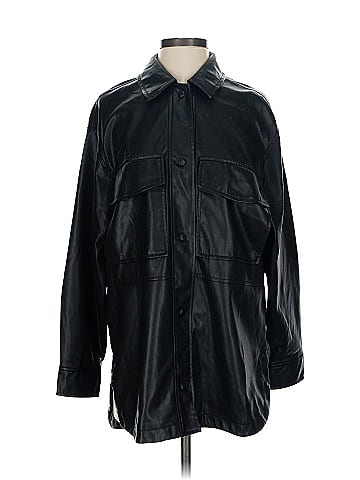 Zara Faux Leather Jacket (view 1)