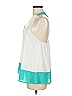 Charming Charlie 100% Polyester Teal Sleeveless Blouse Size M - photo 5