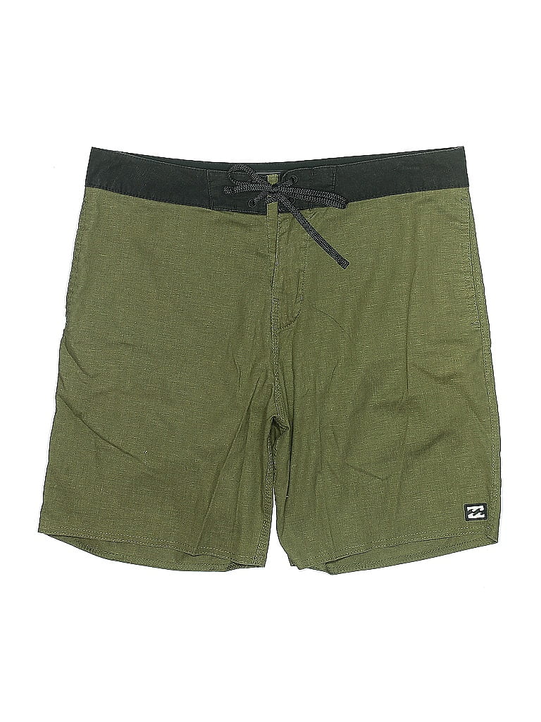 Pre-owned Billabong Board Shorts In Green