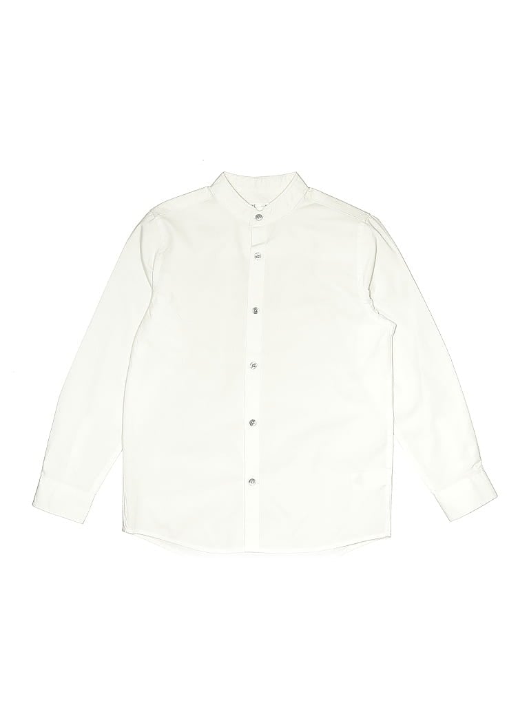 NEXT Pre-owned Kids' Long Sleeve Button Down Shirt In White