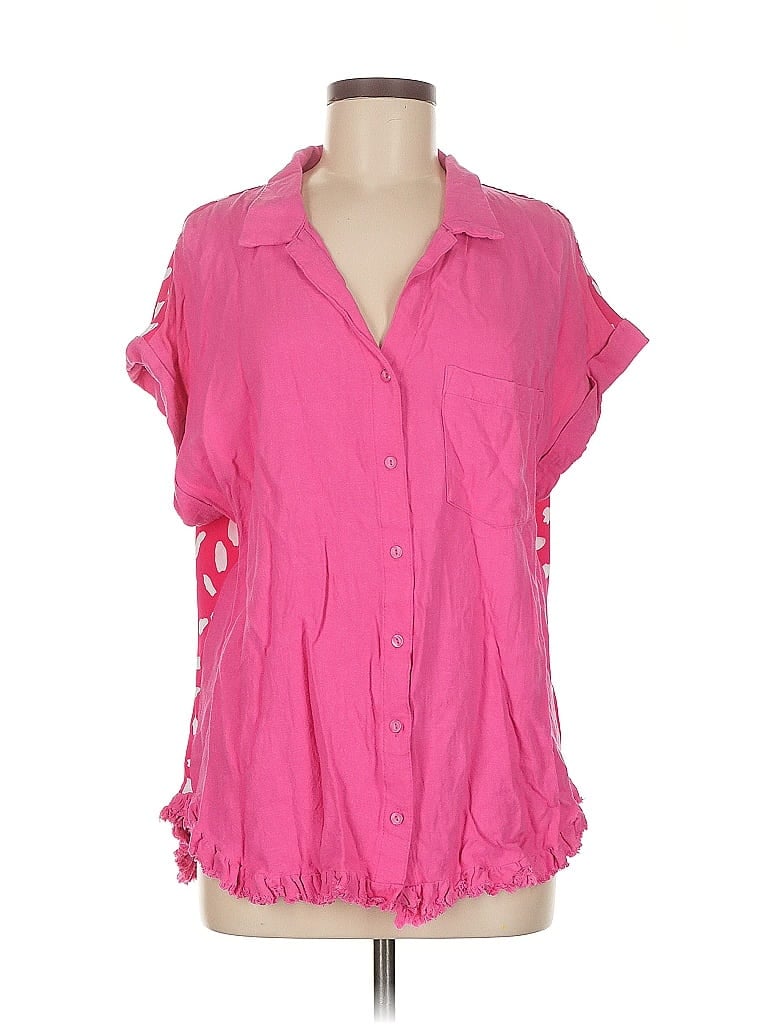 Click to view more detailed imagery on our partner's website Pre-owned Umgee Short Sleeve Polo Shirt In Pink