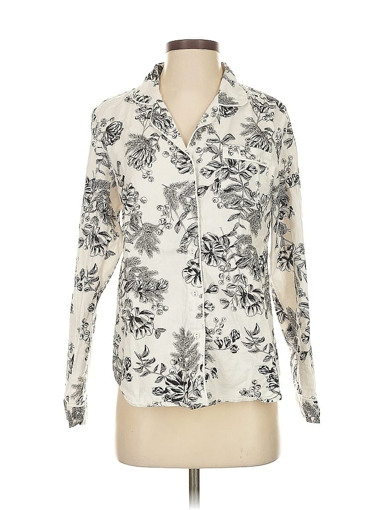 Click to view more detailed imagery on our partner's website Pre-owned Stars Above Long Sleeve Blouse In White