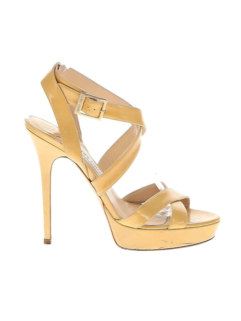 Pre-owned Jimmy Choo Heels In Yellow